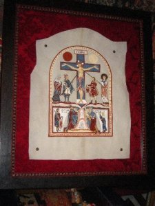 Crucifixión con figuras orantes de Fernando I y doña Sancha