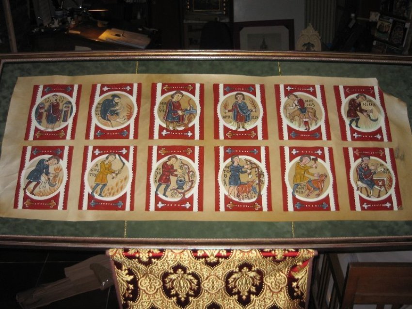Calendario agrícola del Panteón de los Reyes de León